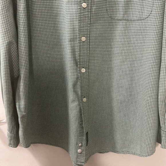 Abercrombie & Fitch Mens Green Gingham Checkered LS Button Down Shirt Sz XL - Picture 4 of 11